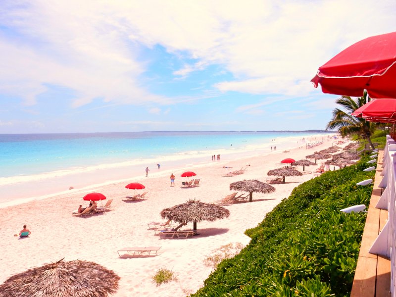 Пляж Пинк Сэндс Бич Багамские острова