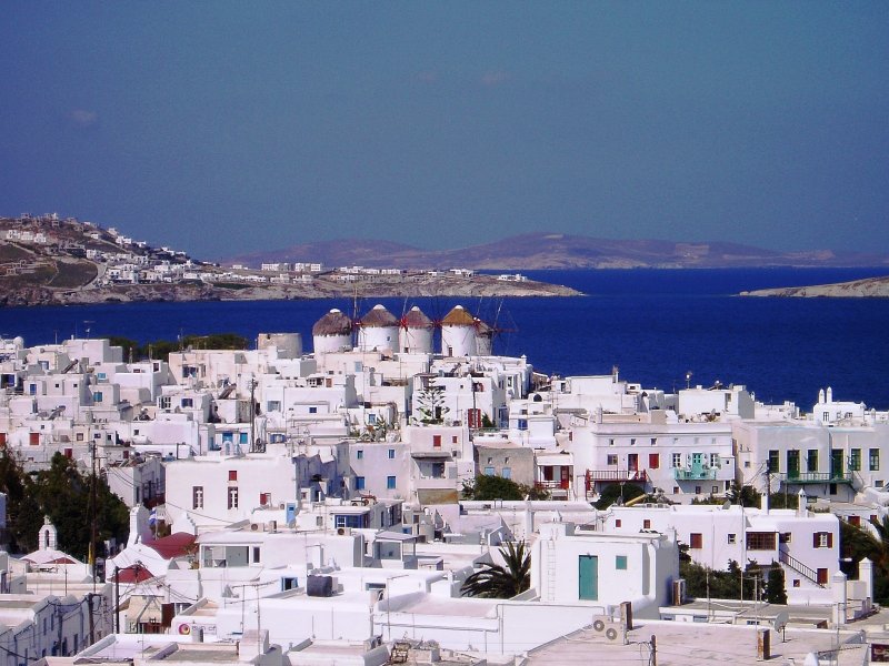 Достопримечательность Греции Афины остров Миконос