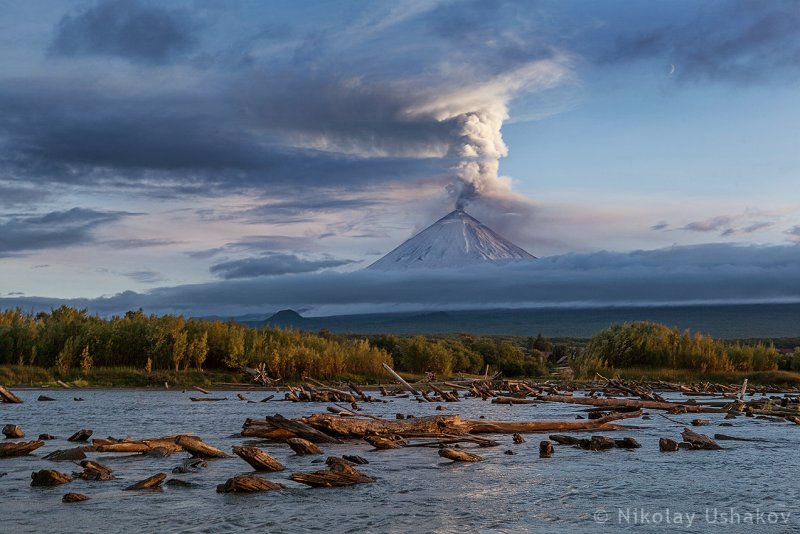 Река Камчатка вулкан