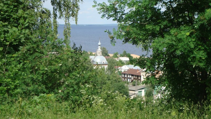 Волга река Юрьевец