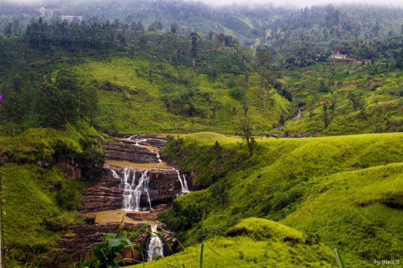 Водопад сент Клер Шри Ланка