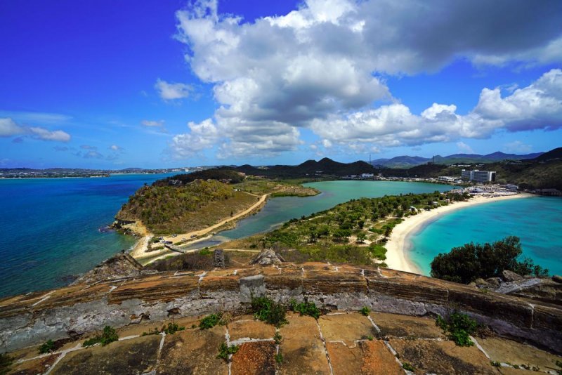 Остров Антигуа в Карибском море