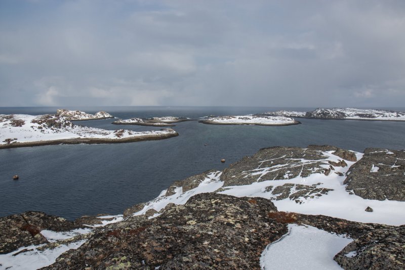 Мыс каменный остров Северный Ледовитый океан