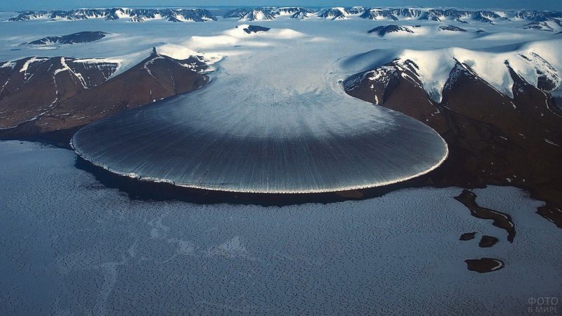 Ледник Слоновья нога Гренландия