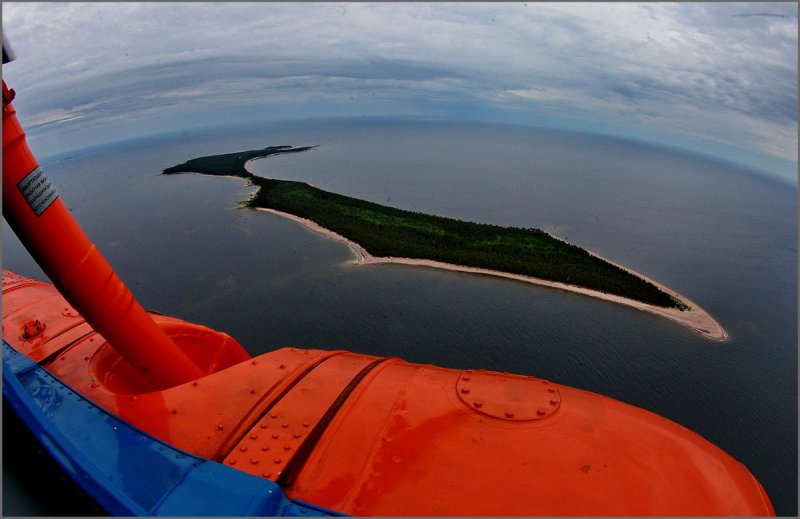 Остров Гогланд финского залива Маяк