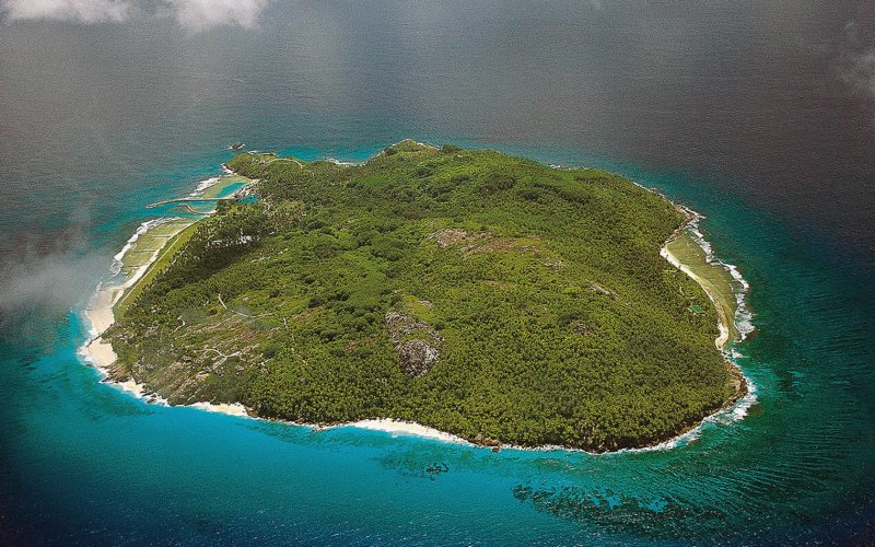 Остров вид сверху