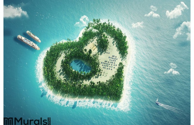 Райские острова сердечки