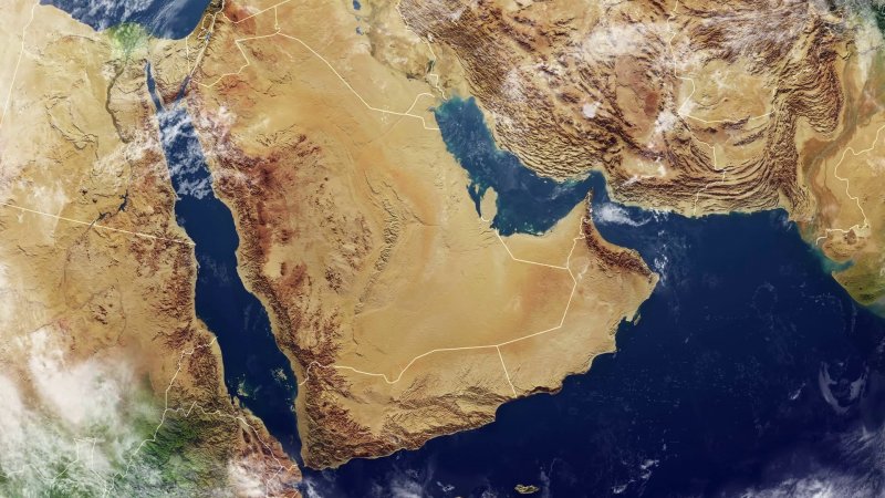 Аравийский полуостров из космоса