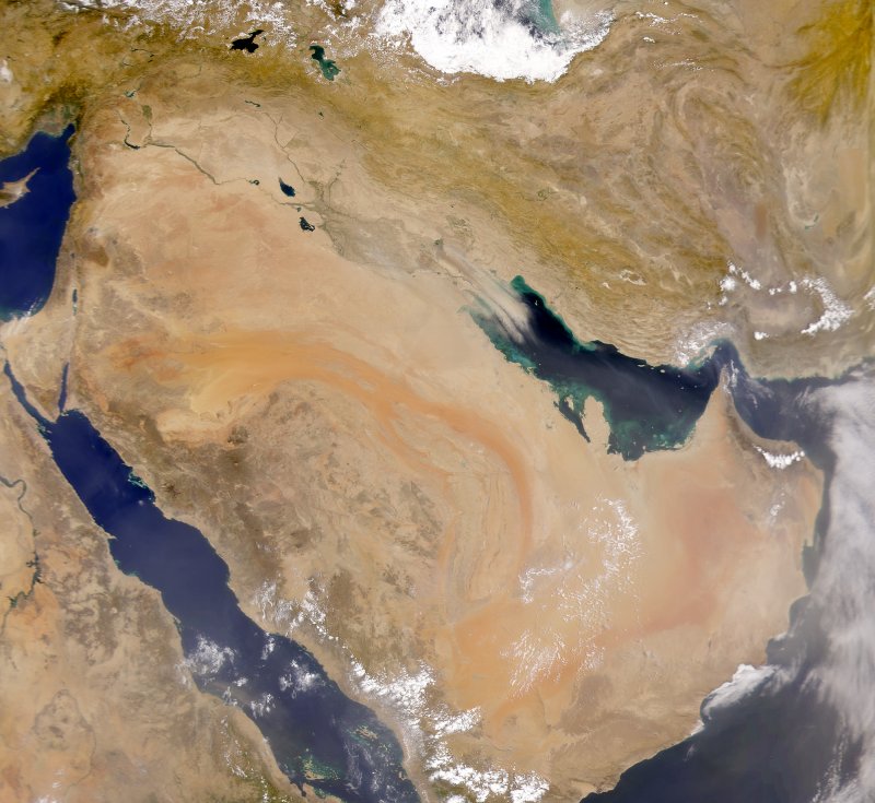Спутниковая карта Саудовской Аравии