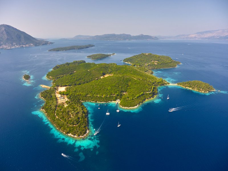 Греческий остров Скорпиос