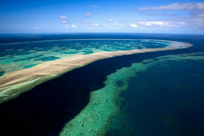 Острова большого барьерного рифа на атласе