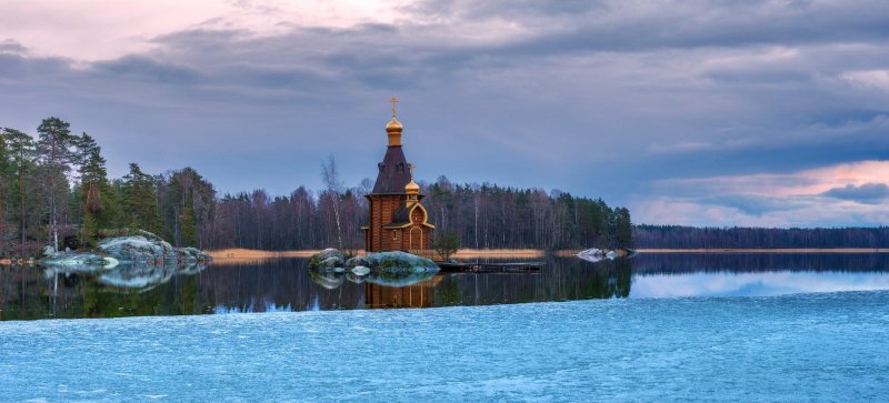 Озеро Вуокса Ленинградская область Приозерск