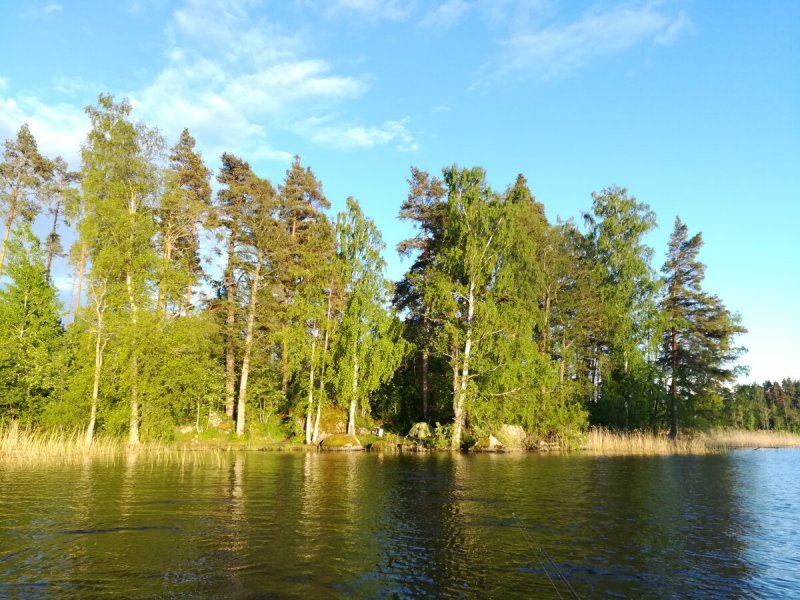 Озеро Вуокса Ленинградская область