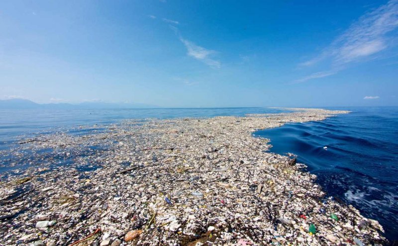 Garbage Island in the Pacific Ocean