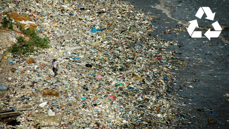 Тихоокеанское мусорное пятно из космоса