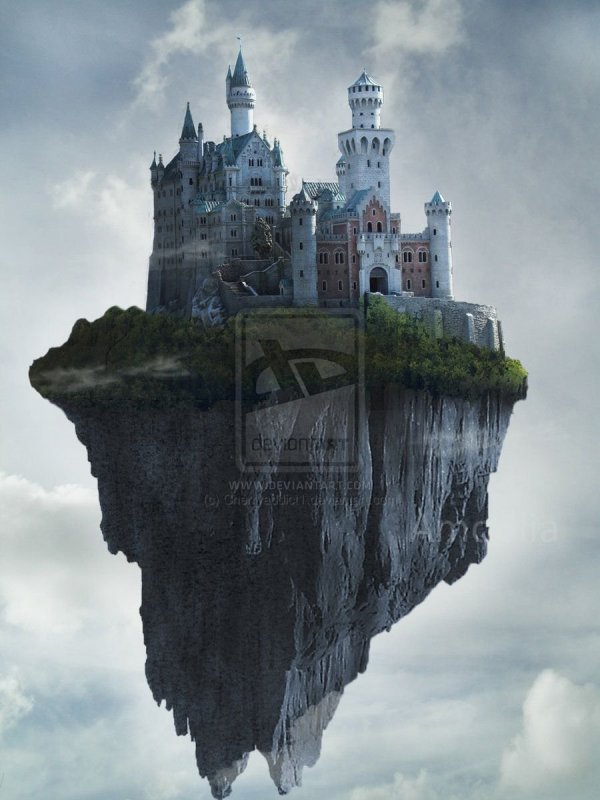 Замок на летающем острове