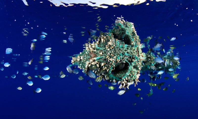 Пластиковые острова мусора в океане