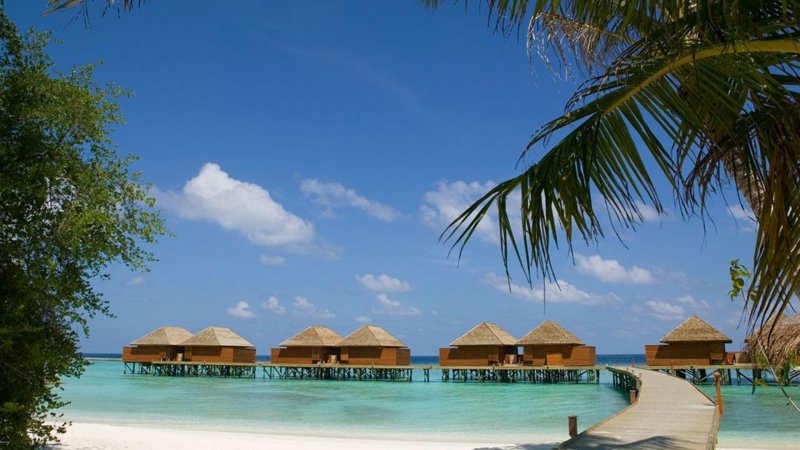 Пляж острова Велиганду Мальдивы