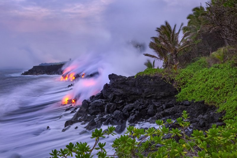 Гавайские острова вулканический остров
