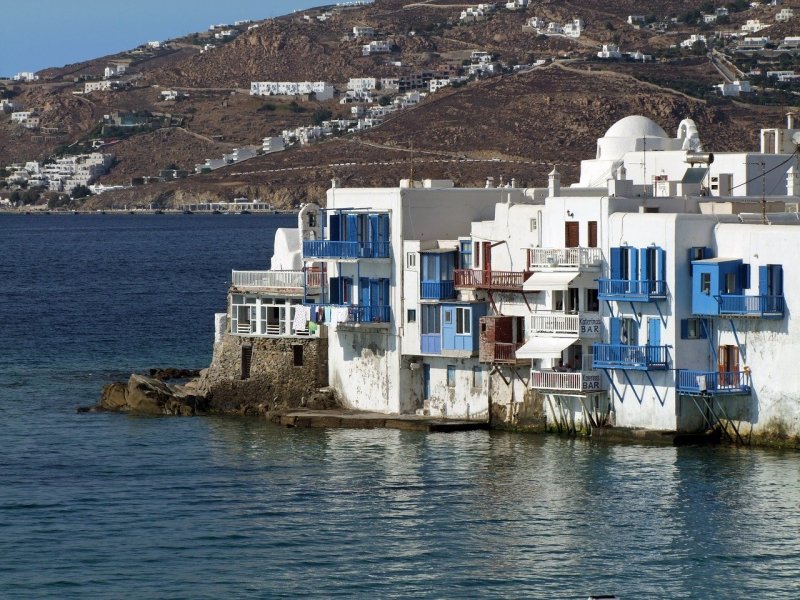 Остров Микос в Греции