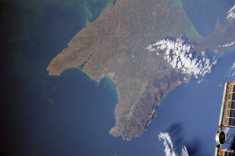 Крымский полуостров вид из космоса