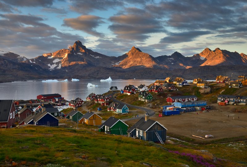 Поселение Нуук Гренландия 1843