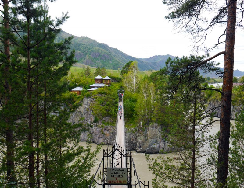 Алтай село Чемал монастырь
