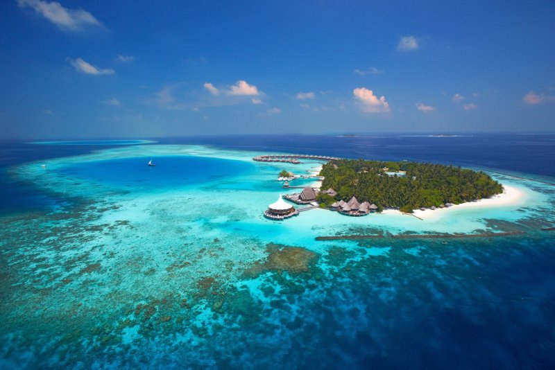 Остров море Мальдивы