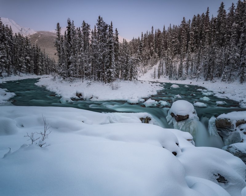 Jasper National Park Canada зимой