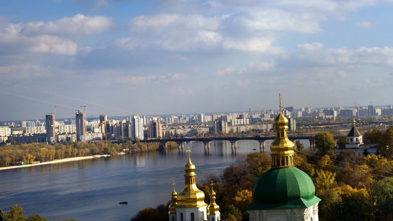 Киевская Лавра вид с реки