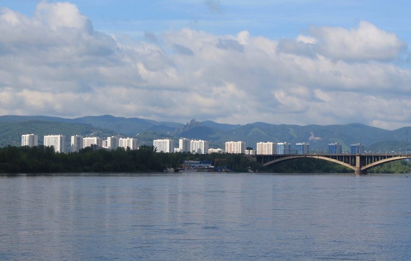 Красноярск река Енисей фото