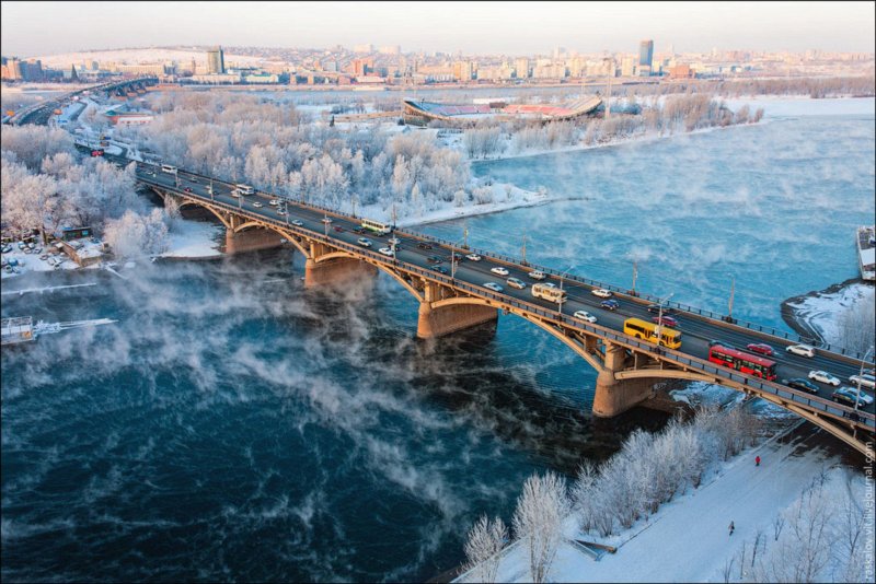 Енисей Красноярское водохранилище