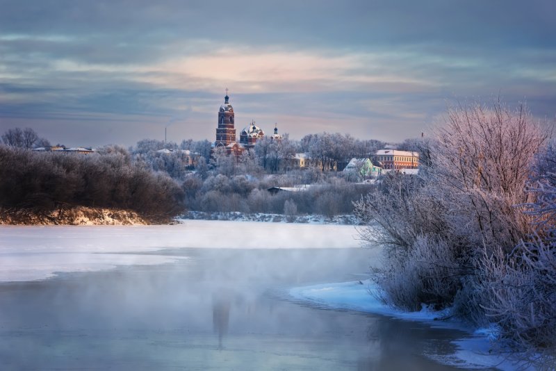 Река Клязьма зима