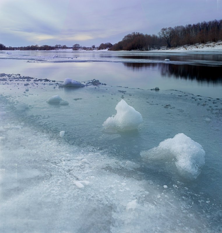 Как изменяется река Ока зимой