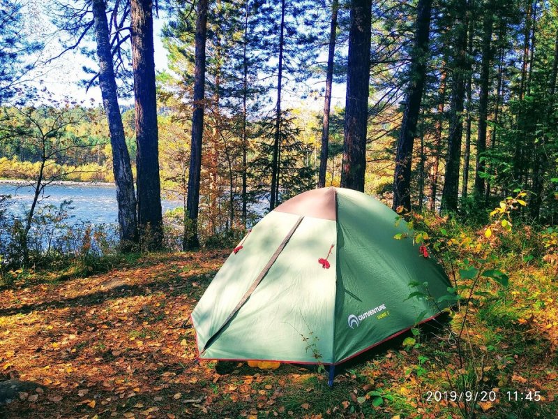 Палаточный лагерь на озере Инголь