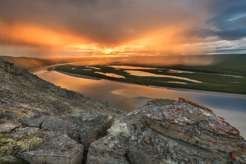 Река оленёк, Якутия декабрь 2020