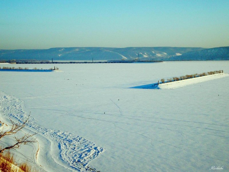 Волга Самара зима