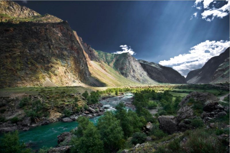 Долина реки Чулышман Алтай