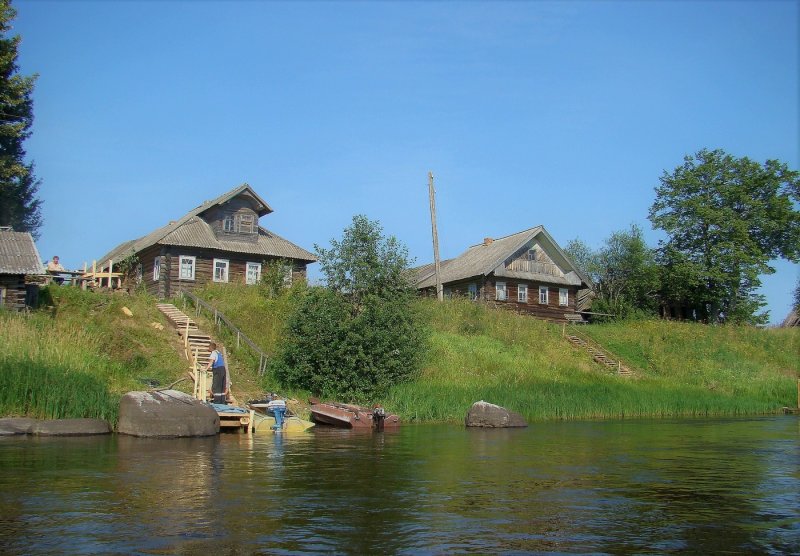 Лето деревня Пристань