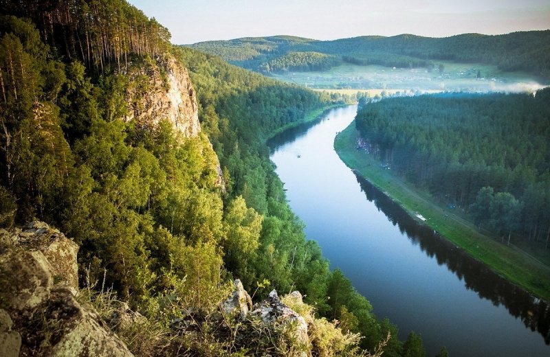 Урал река Серебрянка