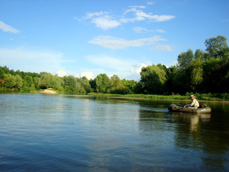 Река Сейм Курск закат