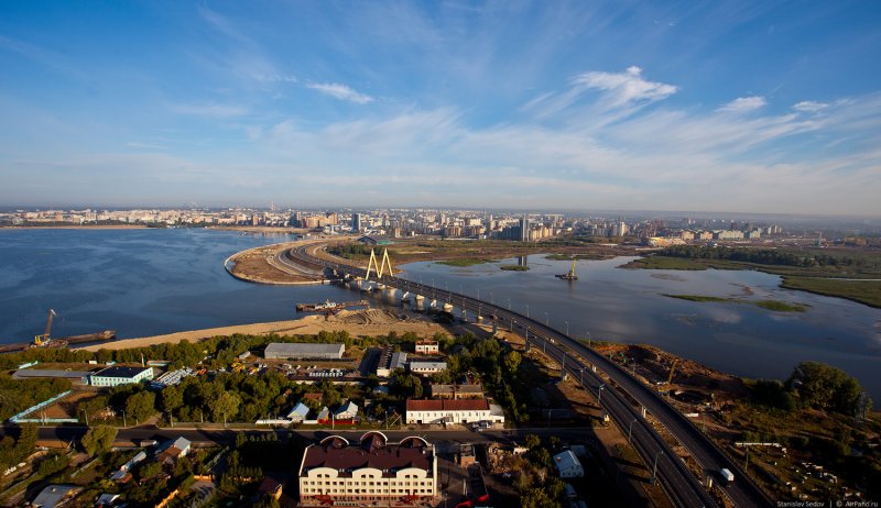 Казань река Волга сверху