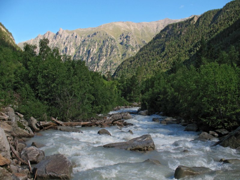 Река Кубань Кавказ