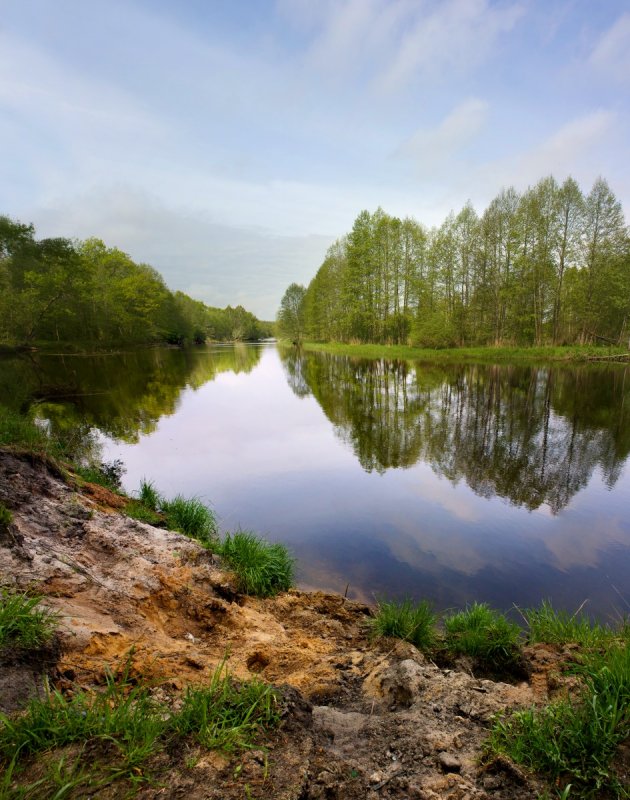 Озерцо река Белоруссия