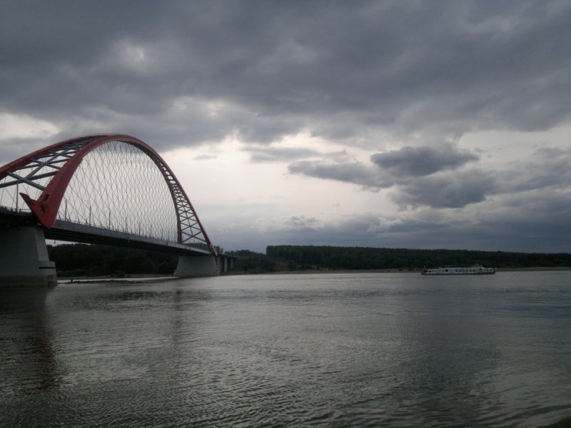 Новосибирск осень река Обь