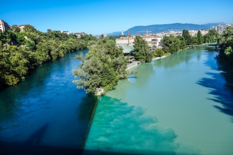 Река Рона Швейцария