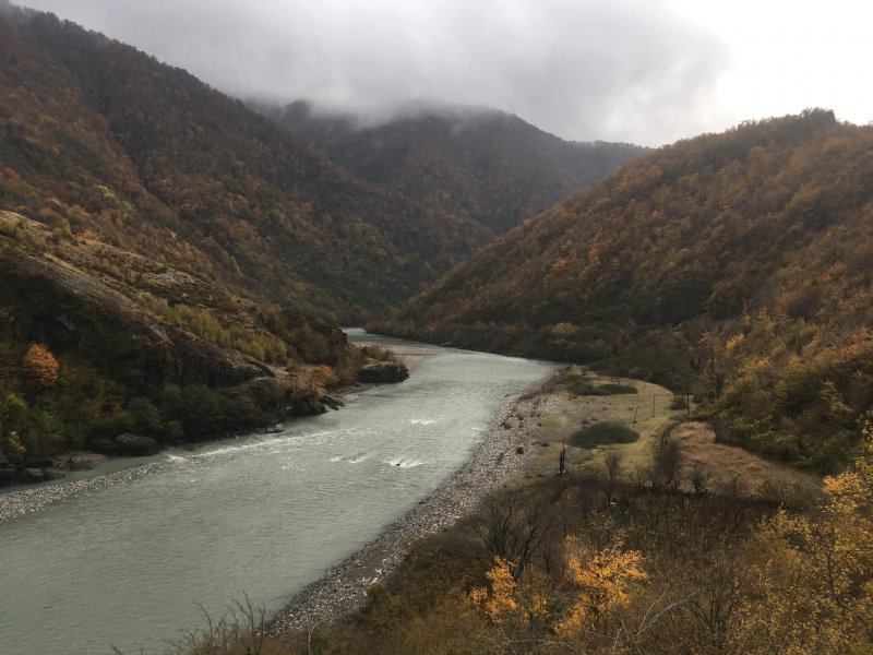Река Ингури Абхазия