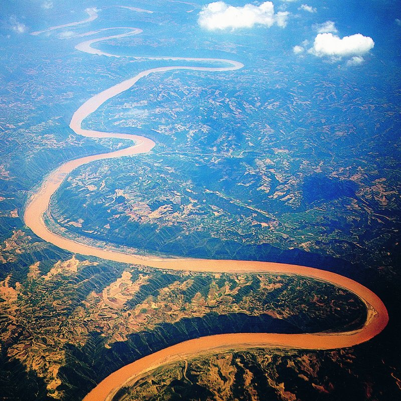 Река Хуанхэ желтая река