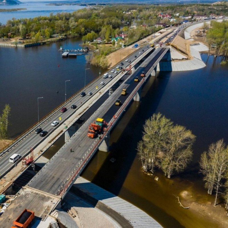 Новый мост через реку сок в Самарской области