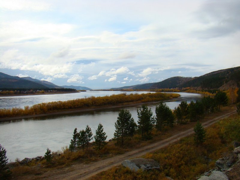 Дельта реки Селенга озеро Байкал
